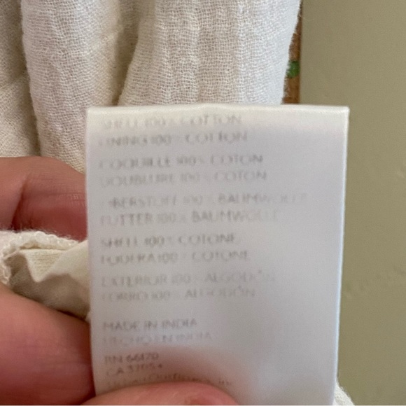 Free People New Natural Cerine Ruched Midi Skirt in Ivory NWOT - Picture 16 of 16